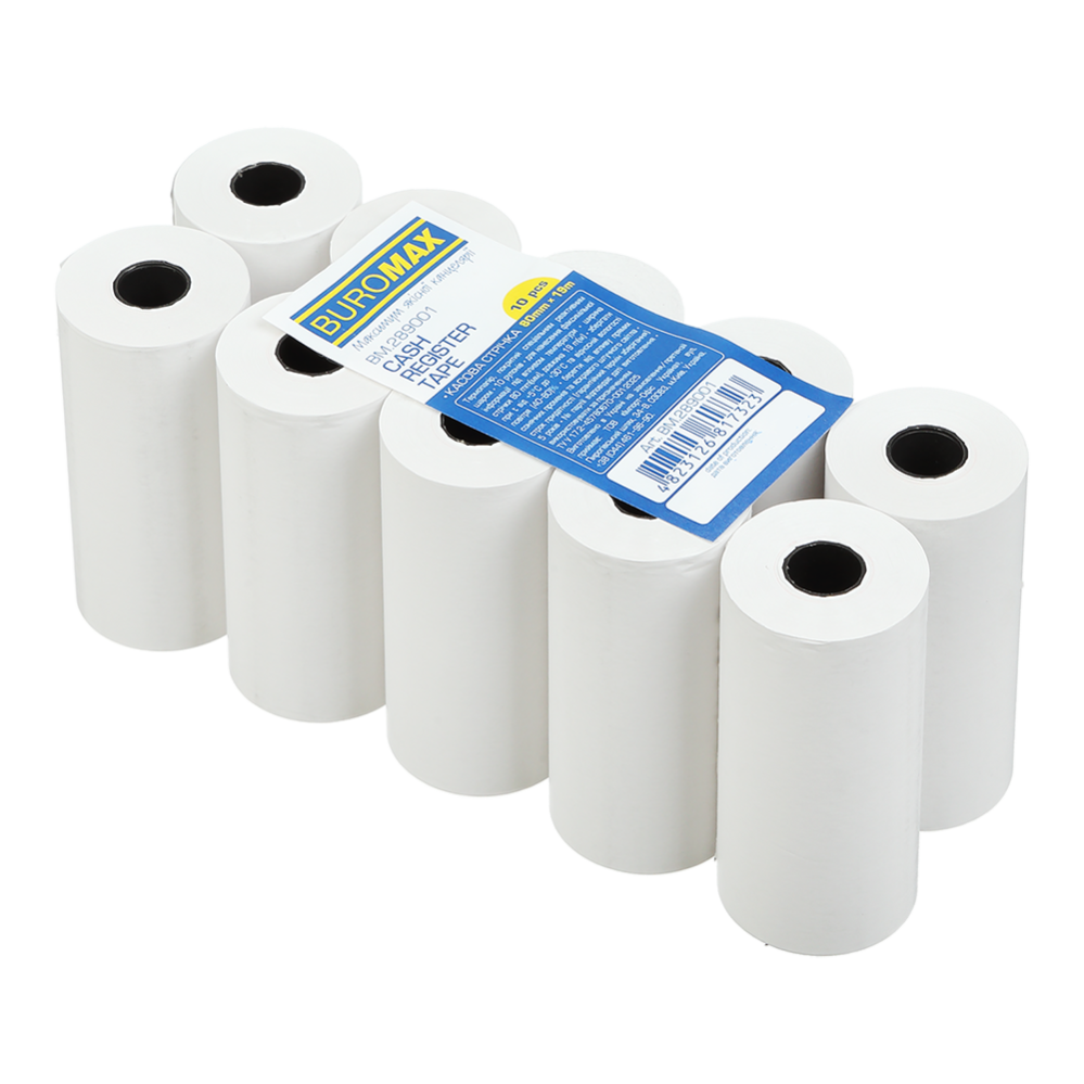 Касова стрічка термо 80мм, 19 метрів BUROMAX BM.289001